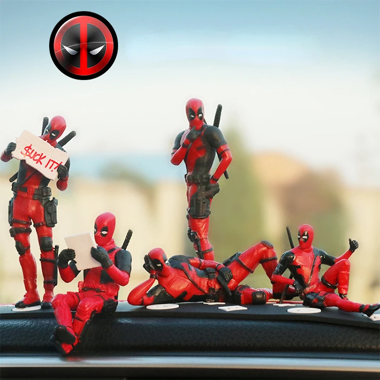 Sitting Posture Model X-men Mini Doll Car Decoration Marvel Collection Figurine Toys Gift