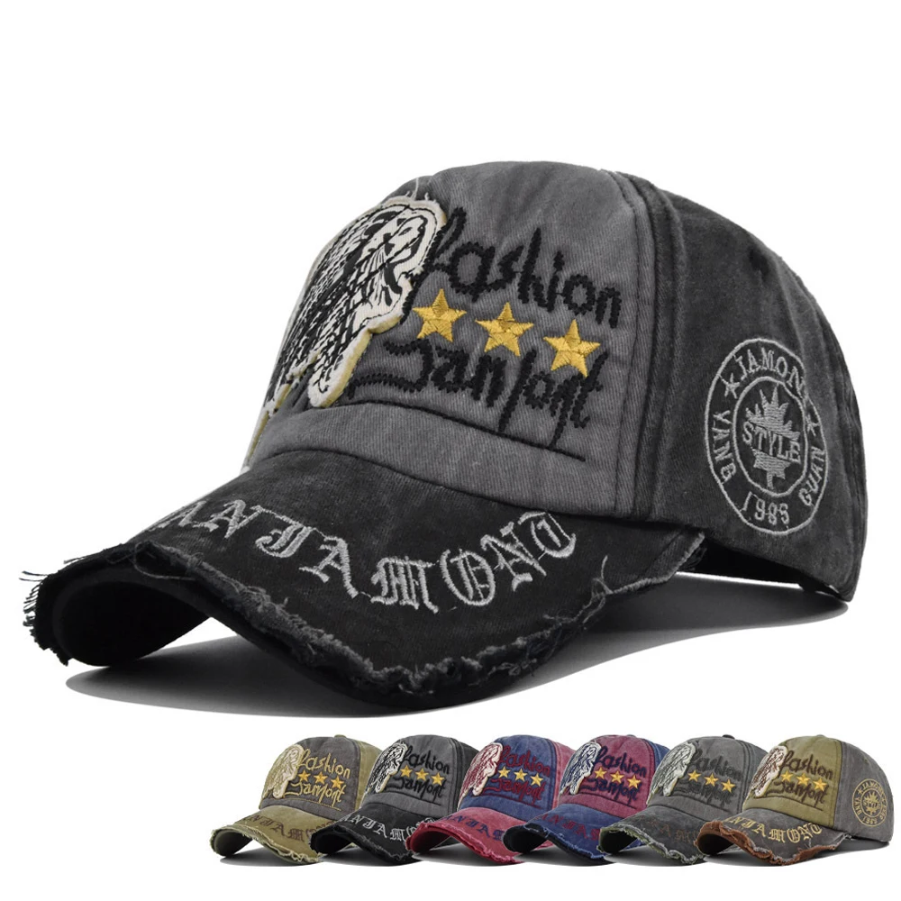 

Men Retro Baseball Caps Washed Embroidered Soft Top Rebound Cap Cotton For Men Women Casual Dad Trucker Visor Hat Unisex Summer