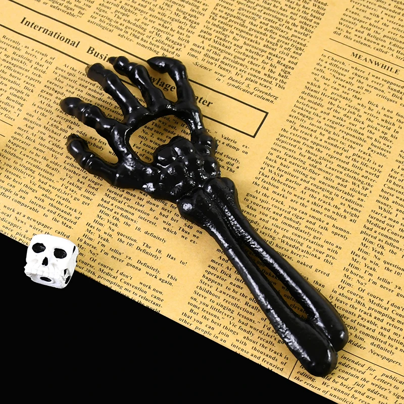 na Halloween czarny szkielet otwieracz do butelek żelazny piwa festiwal duchów narzędzie otwierania baru dekoracja imprezę tematyczną