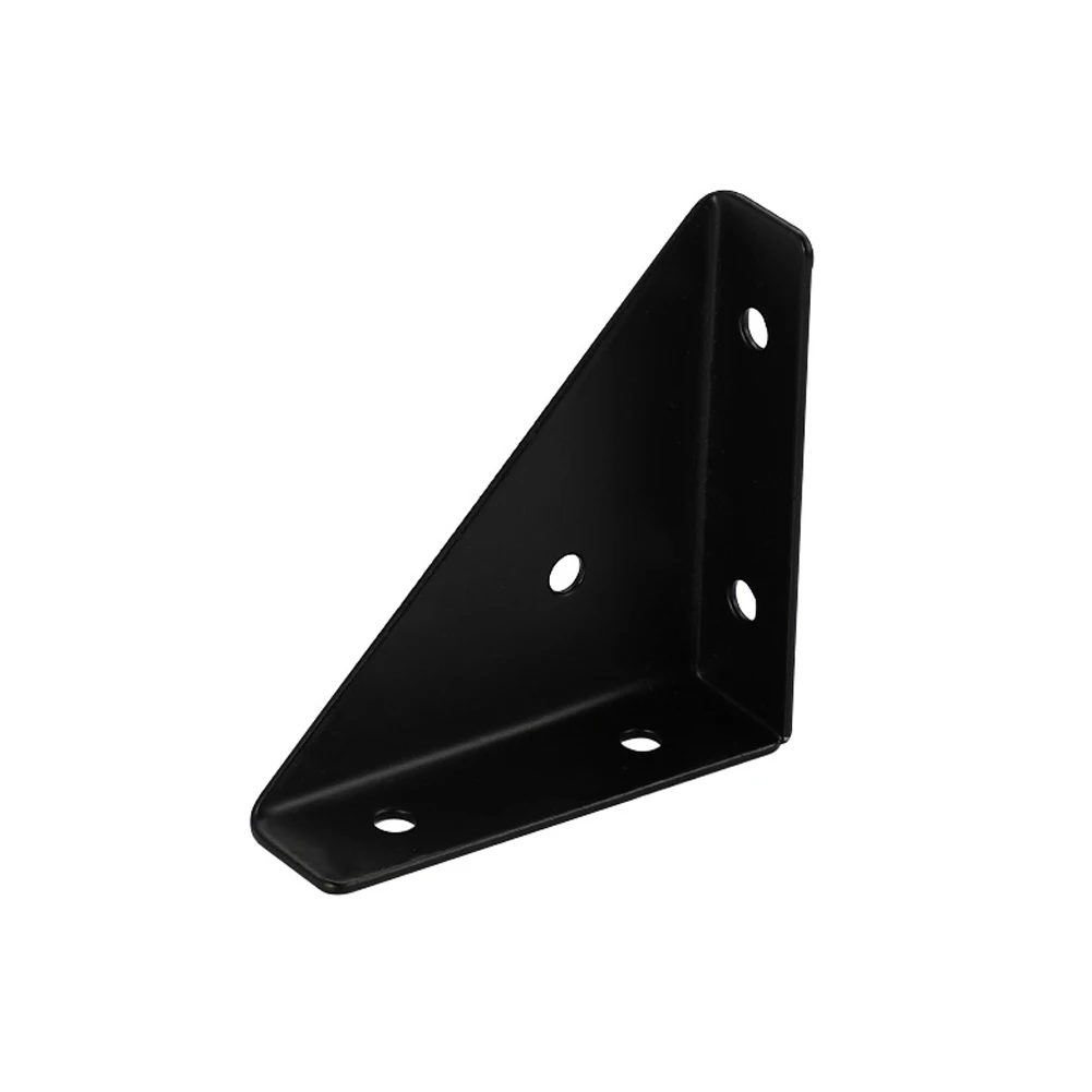 

4pcs Corner Bracket Corner Protector Support Fixed Bracket Right Angle Bracket Hardware Accessory Black White Various Furniture