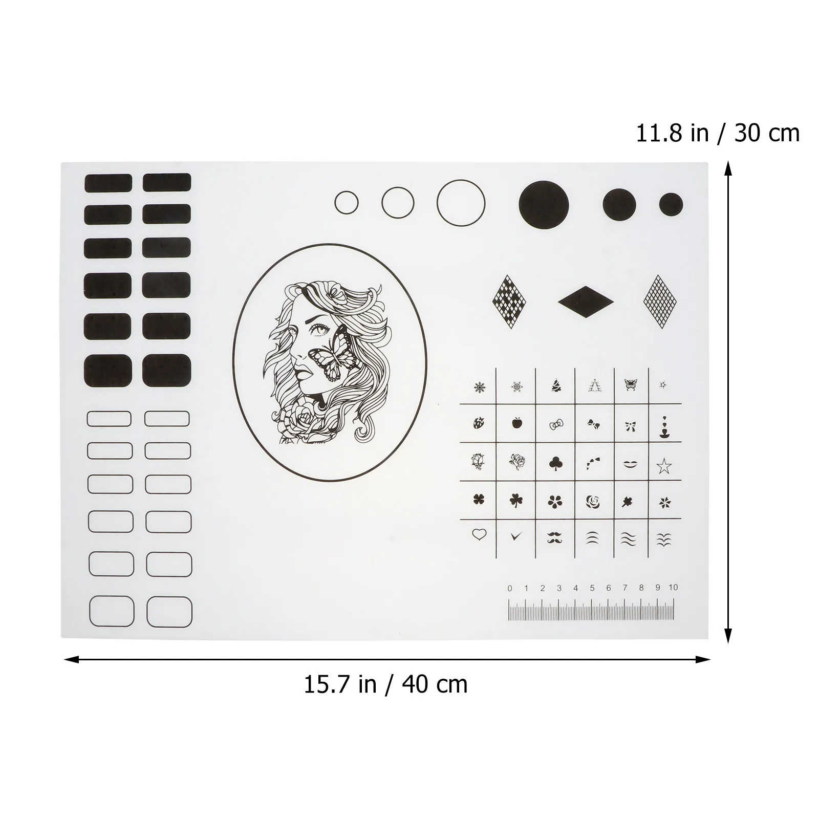 Фото Акриловый коврик для маникюра, силиконовая подложка для геля, инструмент для тренировок мастеров, для создания дизайнов с бусинами, принадлежности для нейл-арта №5