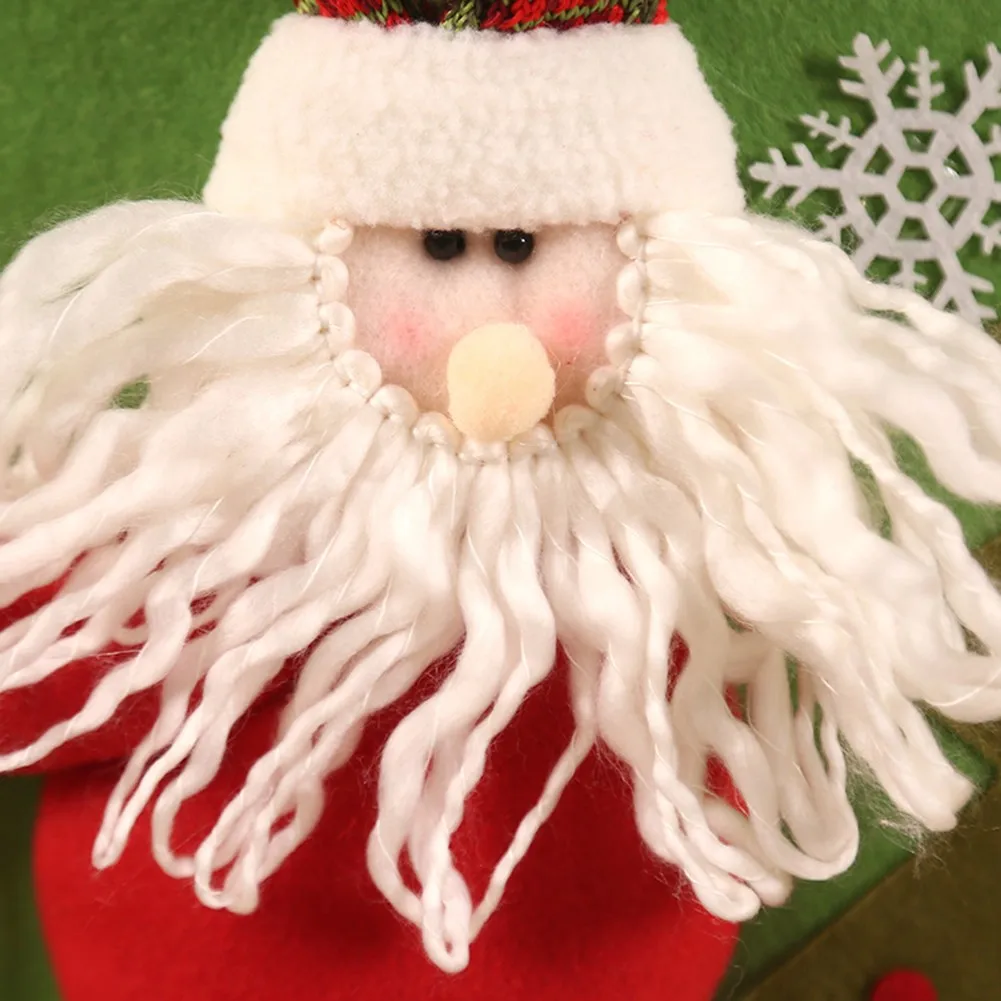 

1pc Christmas Stretch Chair Cover Santa Claus Snowman Elk Chair Back Cover Banquet Party Seat Case Dinner Table Home Decoration