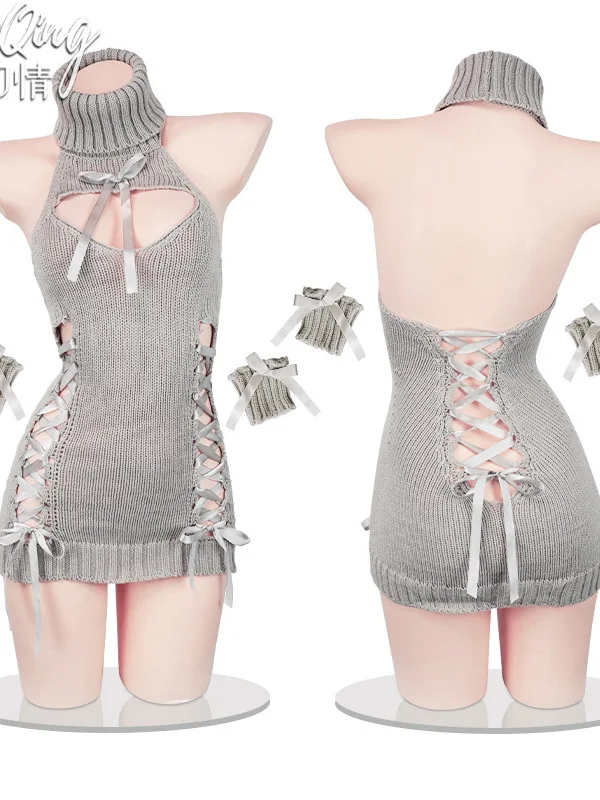 Женское платье на шнуровке