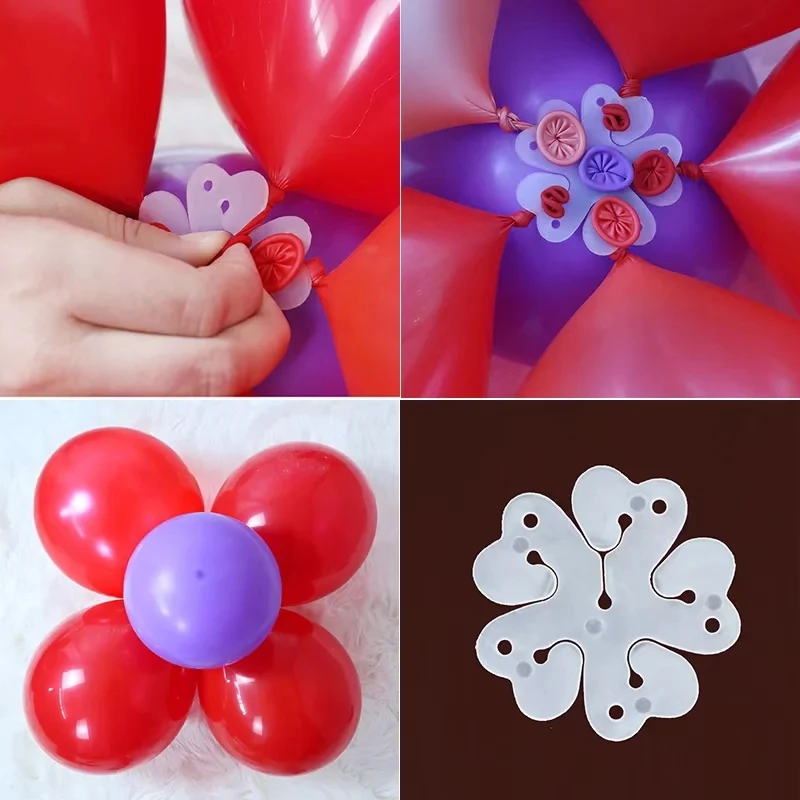 

Flower Balloons Decoration Accessories Plum Clip Practical Birthday wedding party Plastic Clip Globos balloon