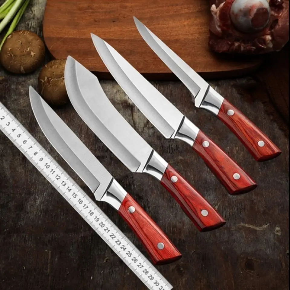 

Chef Knife Slaughter Special Boning Knife Peeling Cutting Cleaver Meat Splitting Knife Fixed Blade Multipurpose Butcher Knife