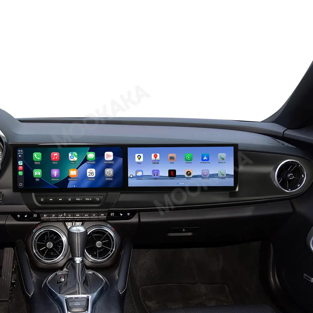 Фото Автомобильное радио Android для Chevrolet Camaro 2016-2025, двойной экран, GPS-навигация, Carplay 24,6 дюйма, развлекательный мультимедийный плеер №1