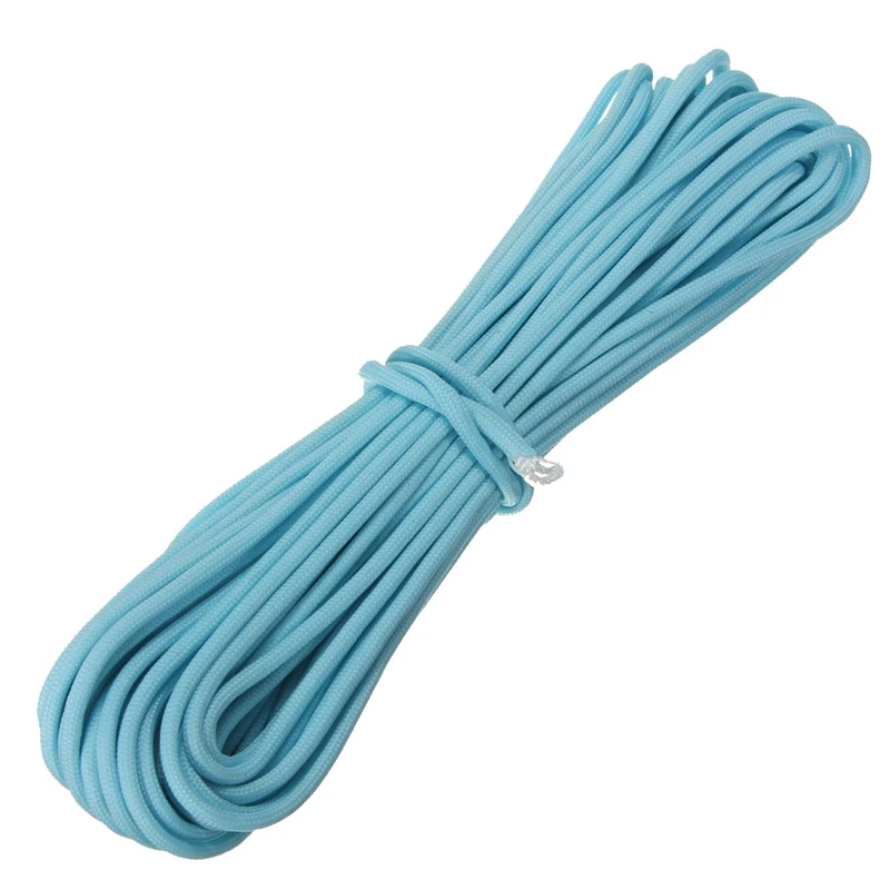 

550Lb Paracord Parachute Cord Nylon Luminous Glow In The Dark 9 Core Strand Blue