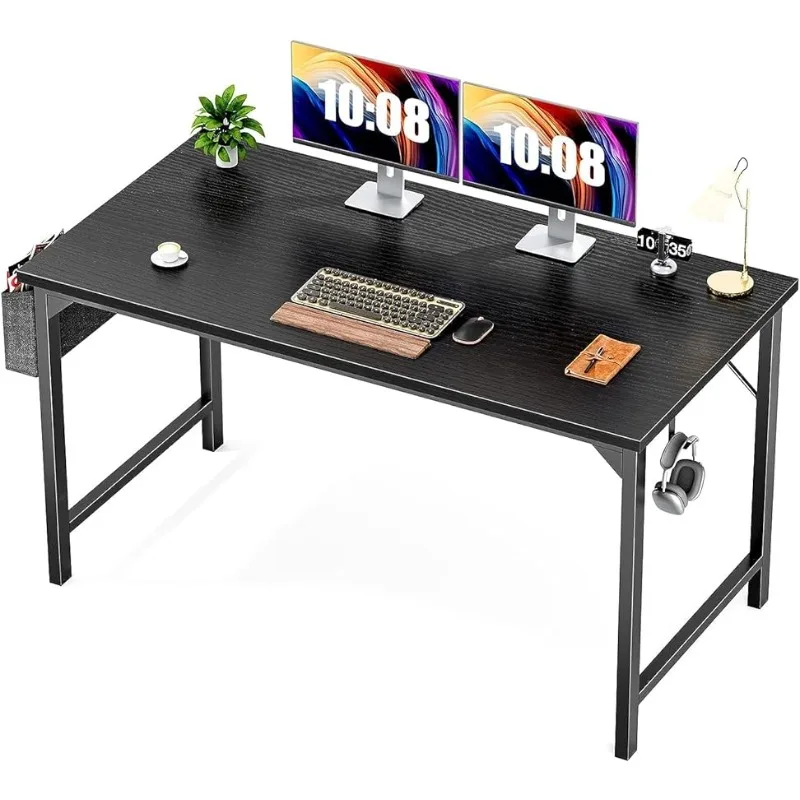 

Стол компьютерный для дома и офиса, письменный стол 48 дюймов, рабочий стол, учебный стол, современный простой стиль, ученический стол с сумкой для хранения