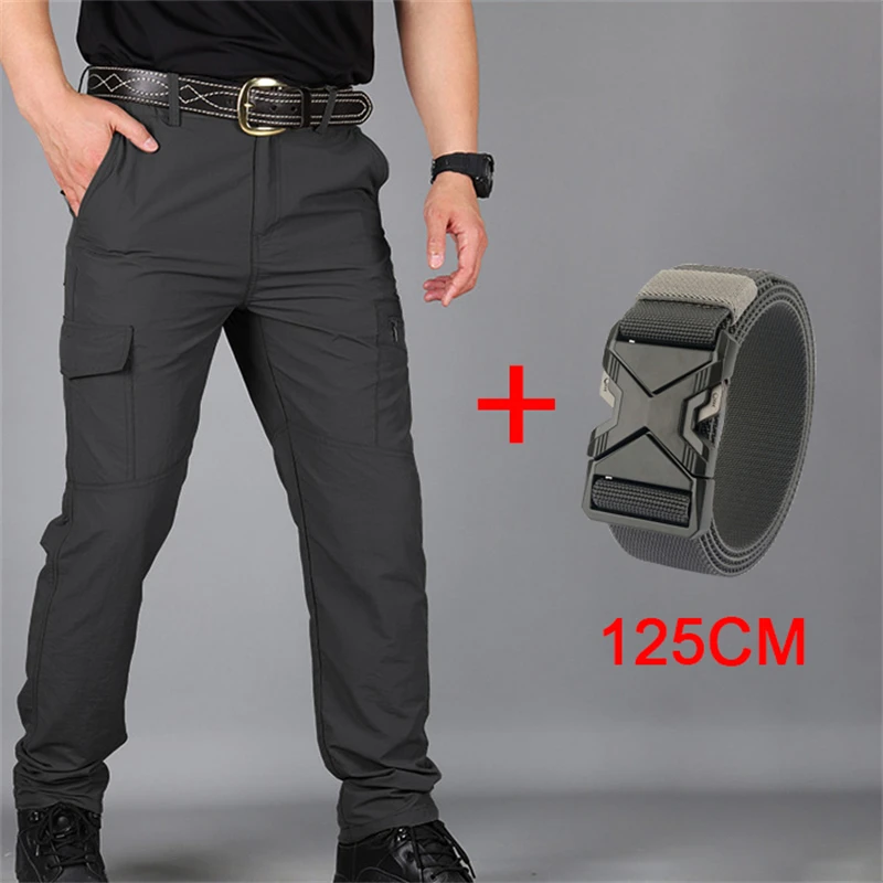 

Outdoor Waterproof Tactical Cargo Pants Men Breathable Casual Army Military Long Trousers Male Quick Dry Cargo Pants