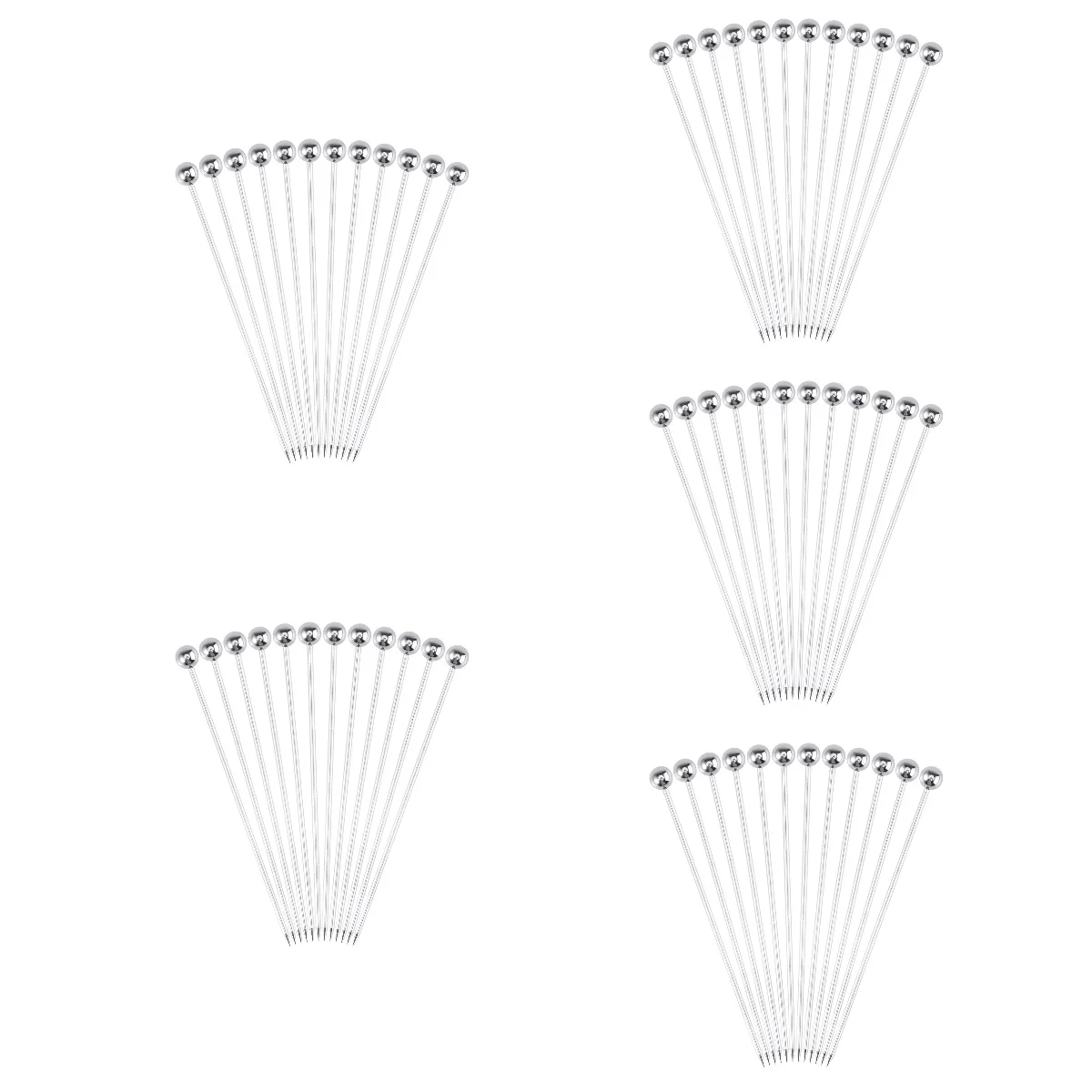 

60 PCS Metal Toothpick Bar Toothpicks For Drinks Cocktail Skewers for Appetizers Metal Cocktail Pick Appetizer Picks