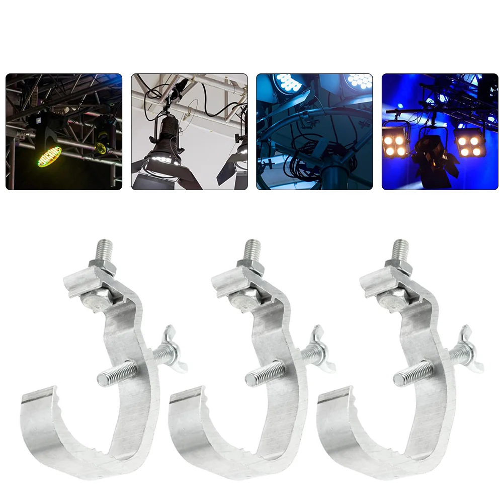 

6 Pcs Stage Light Hook Heavy Duty Clamps Aluminum Clips Dj Truss Metal Accessories Camp Hooks For lights