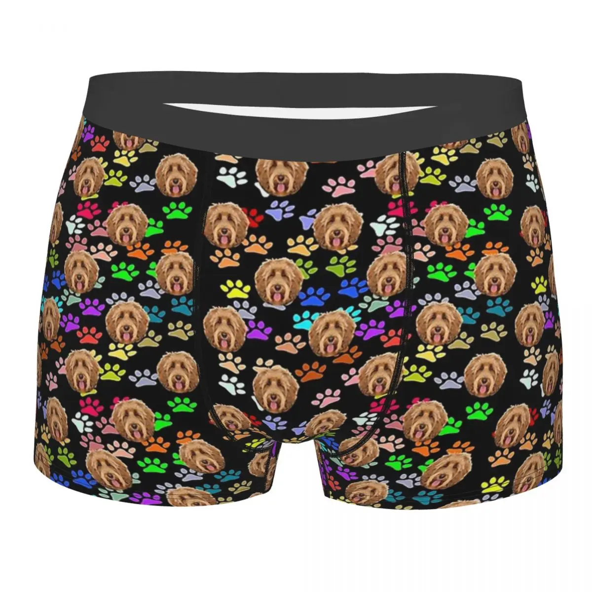 

Labradoodle Labradoodles Labrador Dog Doge Funny Lover Face Cute Mini Paw Underpants Panties Men's Underwear Shorts Boxer Briefs