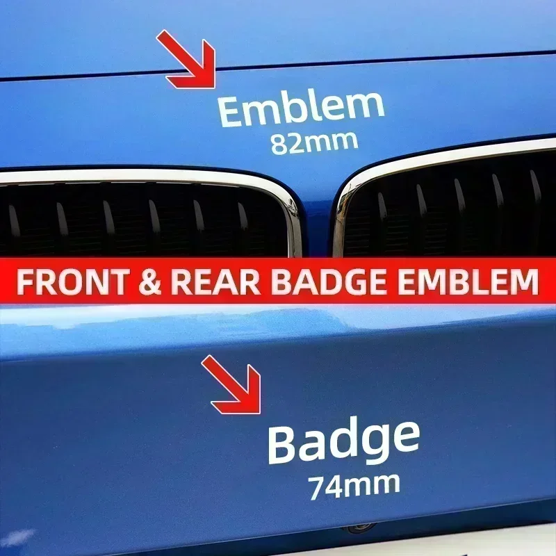1 шт. 74 мм 82 эмблема передней капота автомобиля задний значок логотип для BMW E87 E30 E46