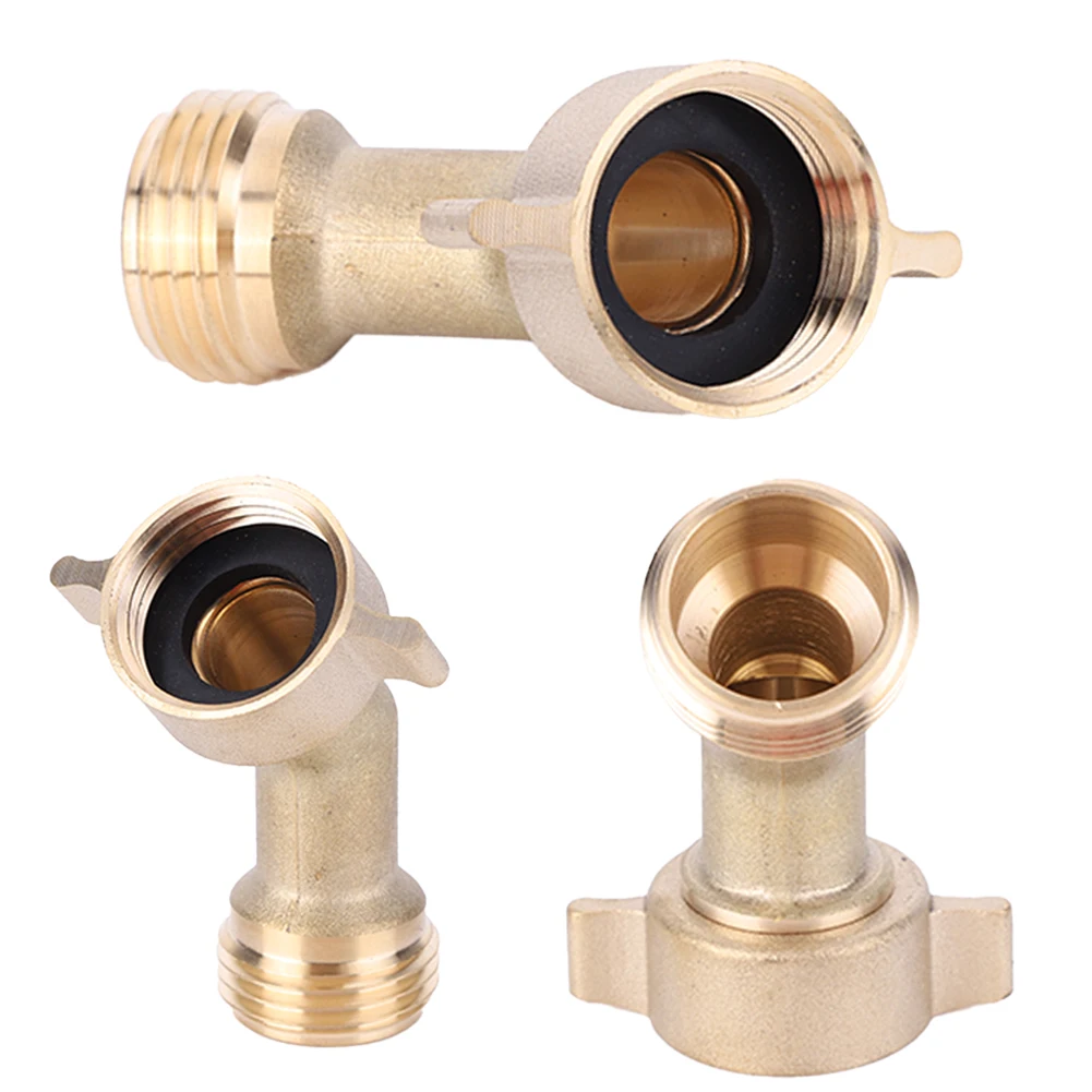 Соединитель садового шланга 3/4 дюйма 45 градусов твердые латунные фитинги