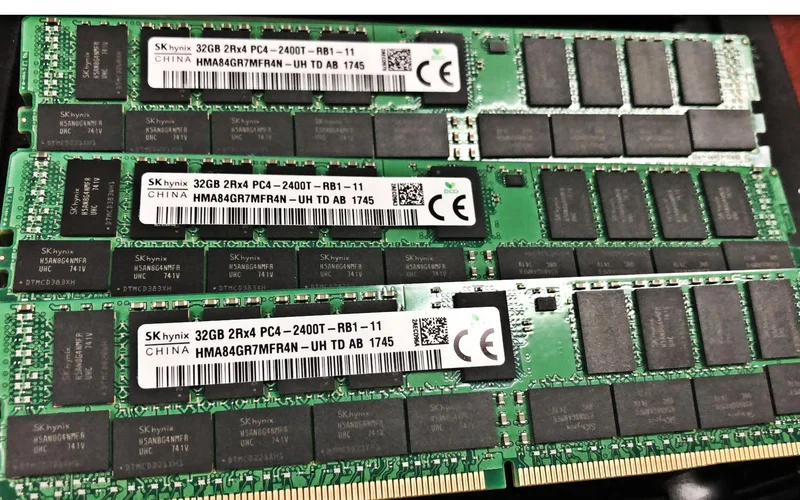 

RAM 32GB 2RX4 PC4-2400T-RB2-11 HMA84GR7AFR4N-UH RDIMM memory 1PCS