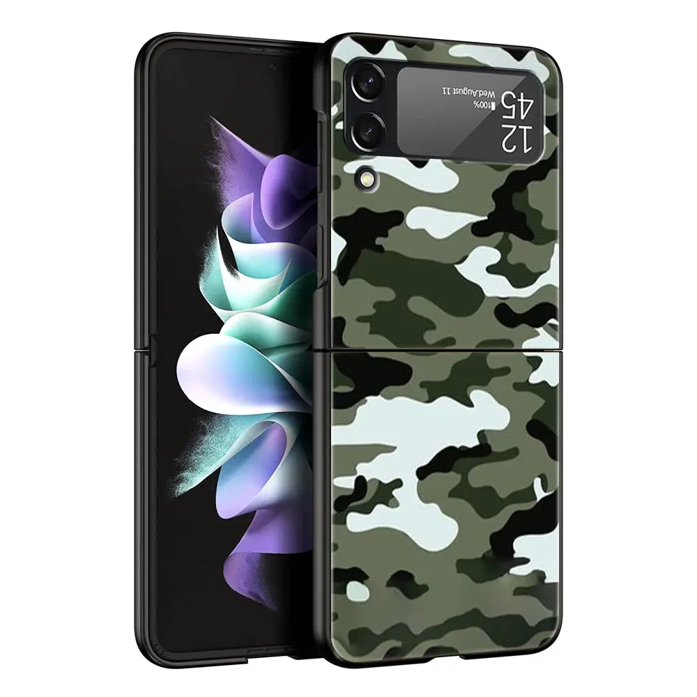 Камуфляжный армейский чехол в стиле милитари для Samsung Galaxy Z Flip3 |