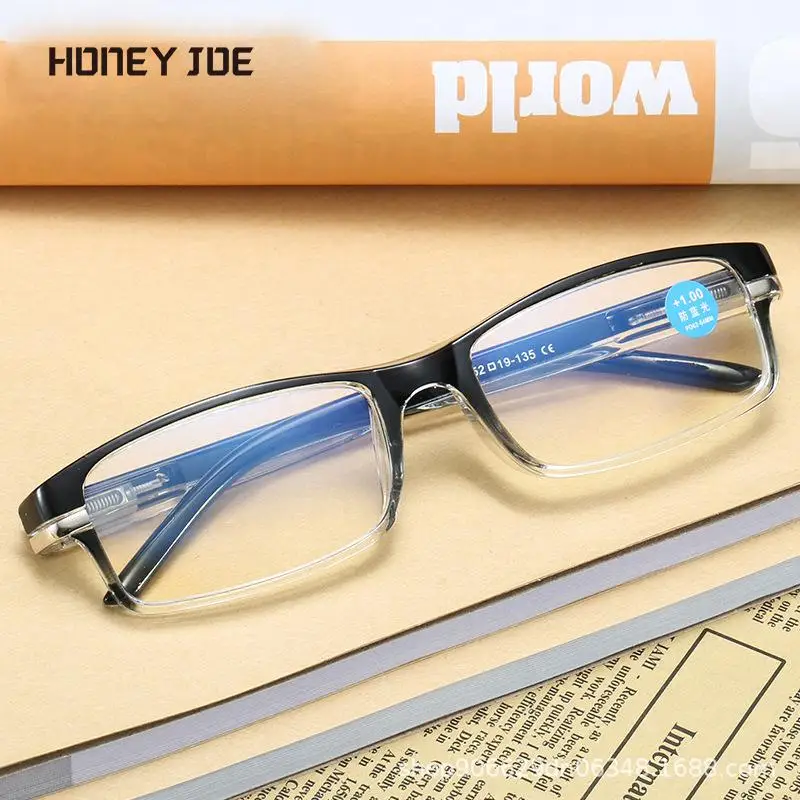 

Очки для чтения с пружинными петлями для мужчин и женщин, удобные прямоугольные очки для дальнозоркости, дополнительное быстрое устройство для чтения компьютера, диоптрии + 1,0 ~ + 4,0