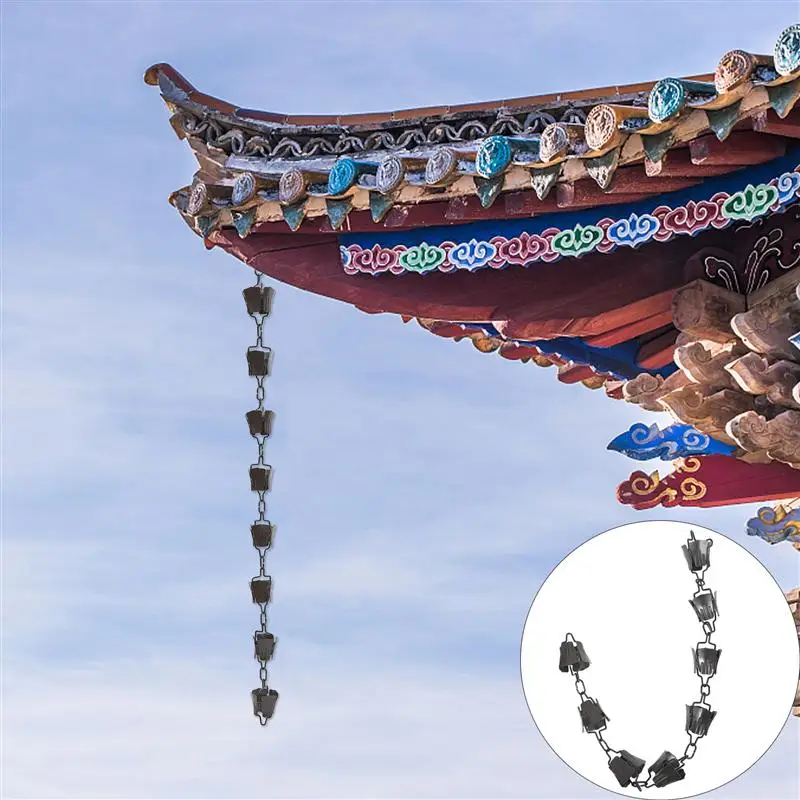 

Цепочка дождевая для балкона, креативная цепочка для слива водосточных желобов, простая, 1 шт.