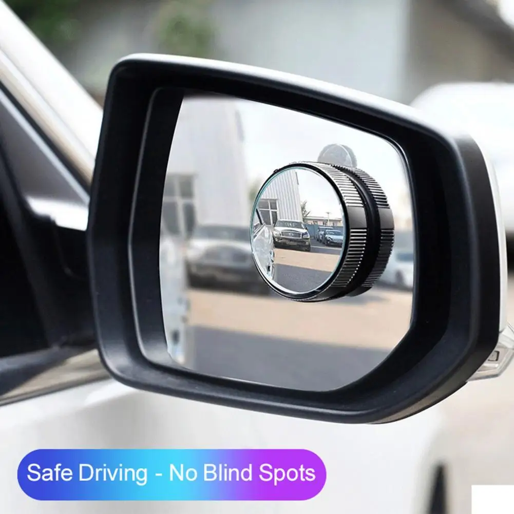 

1 Pair Rearview Convex Mirror Clear 360 Degree Rotation Wide Angle Car Mini Round Convex Parking Mirror Driving Safety for Rever