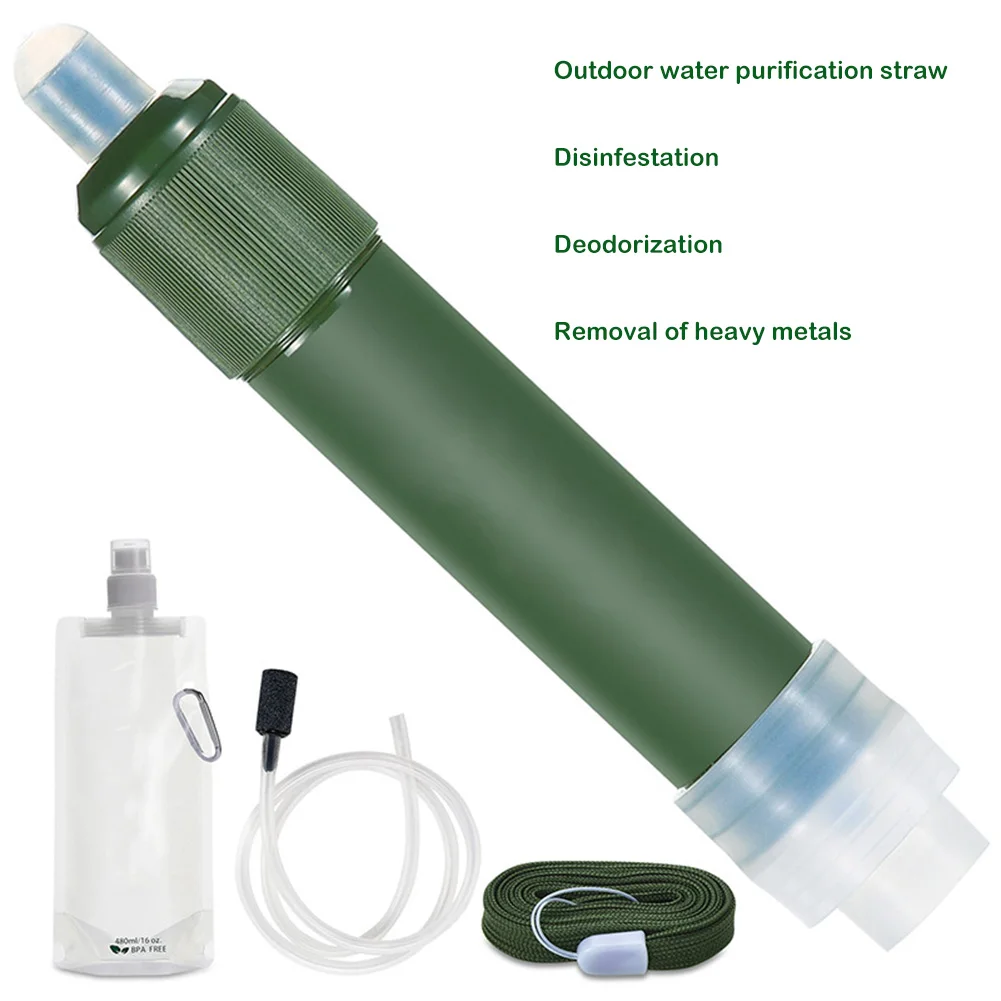 

Многофункциональный очиститель воды, фильтр для воды соломинка очиститель питьевой воды для выживания на природе