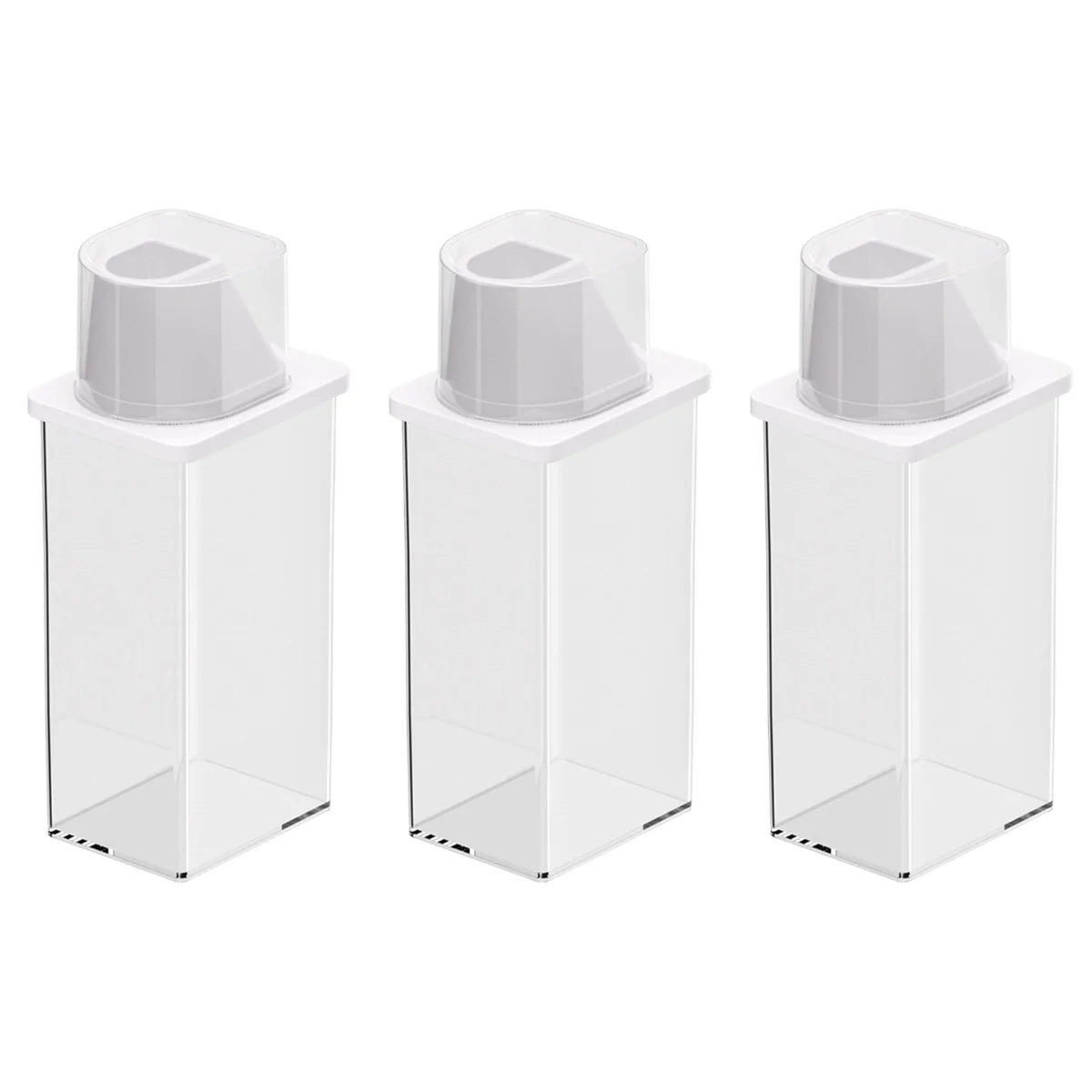 

3pcs Household Sealed Grain Storage Jar Airtight Rice Storage Container Kitchen Supply(1200ml)