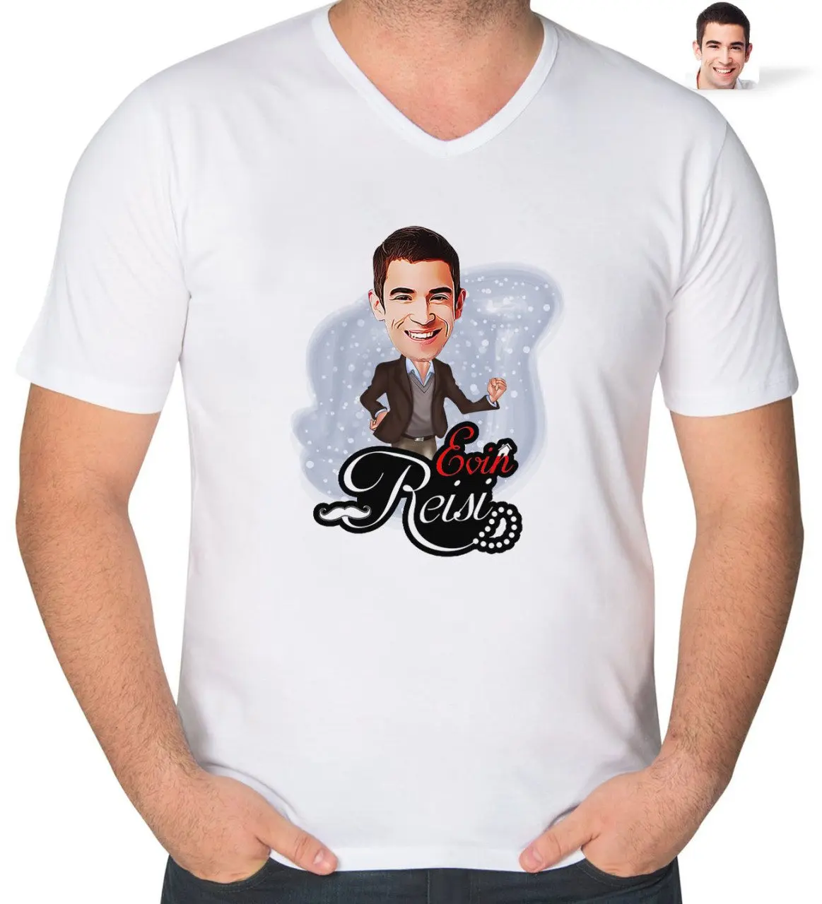 

Персонализированная домашняя карикатура вождя, V-образный ошейник