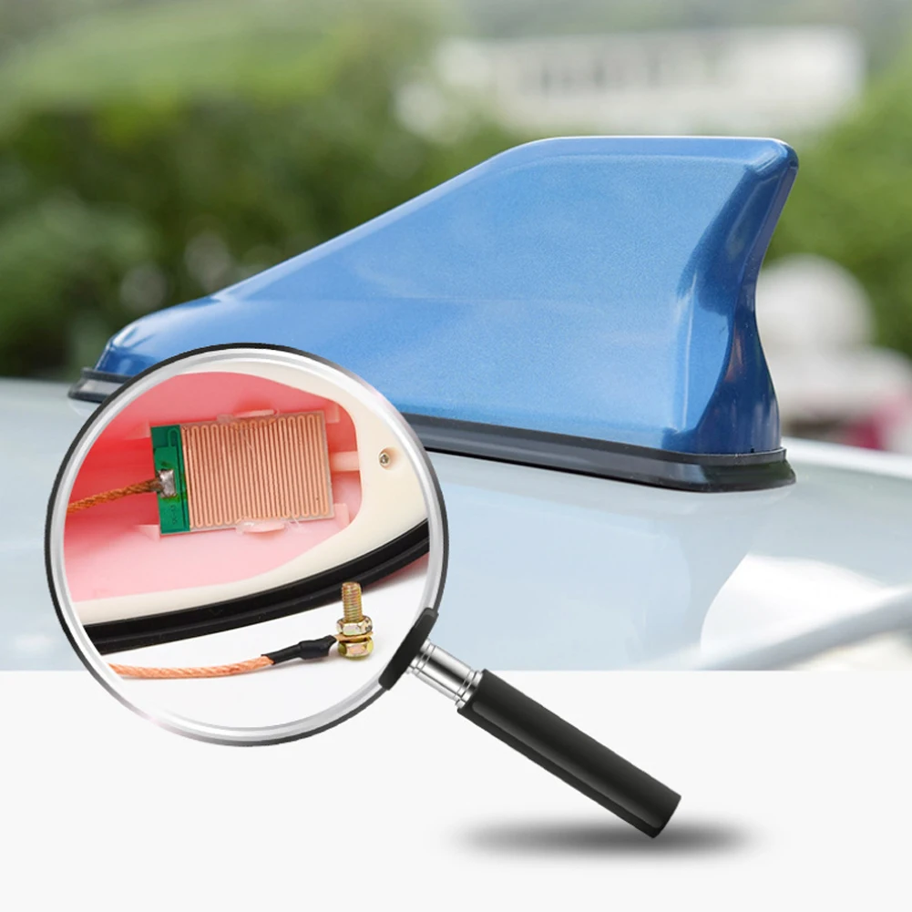

Shark Fin Antenna Cool Auto Radio Signal Aerial Creative Roof Antenna Shark Fin Signal Aerial for Universal Car Styling