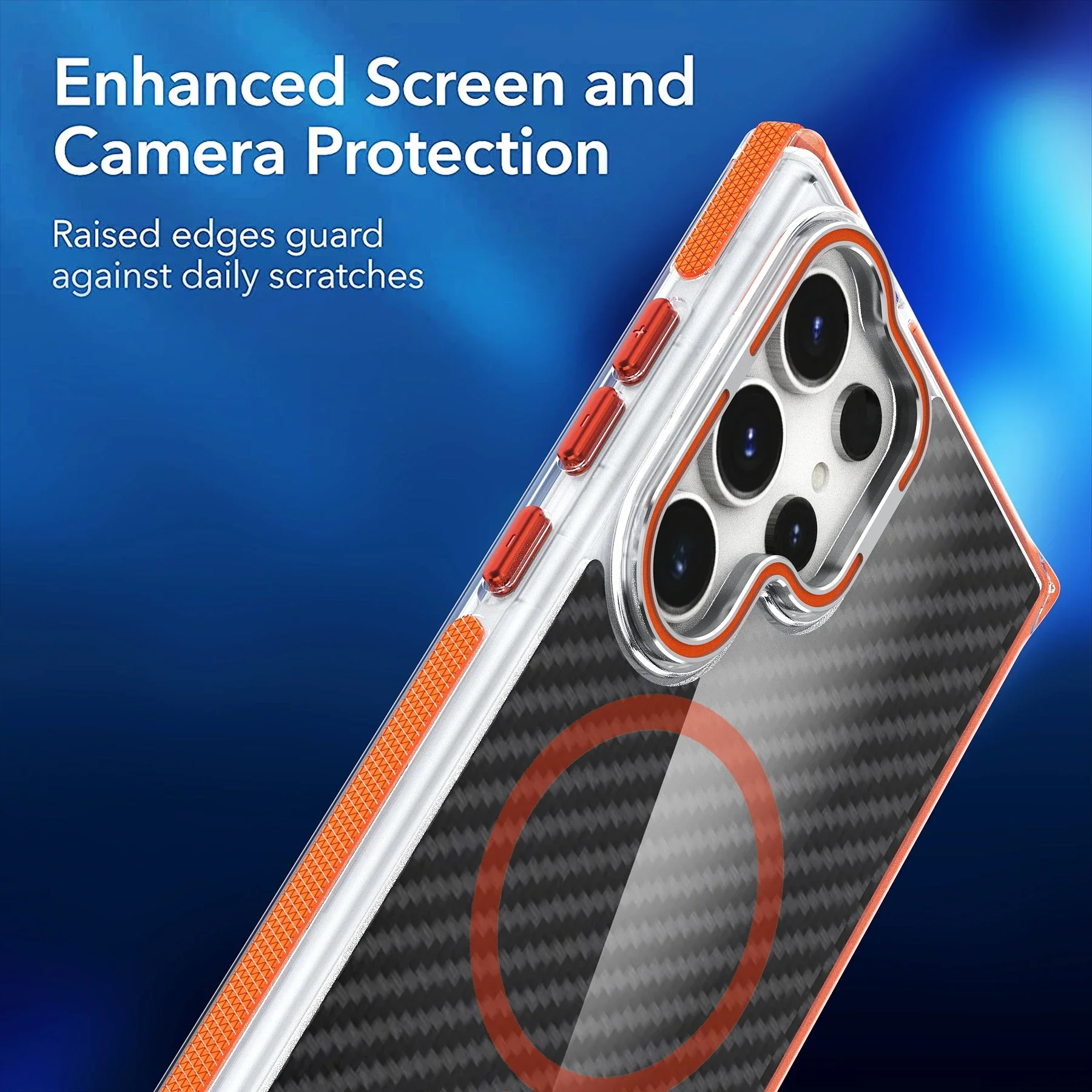 Противоскользящий армированный чехол Magsafe из поликарбоната в стиле милитари для