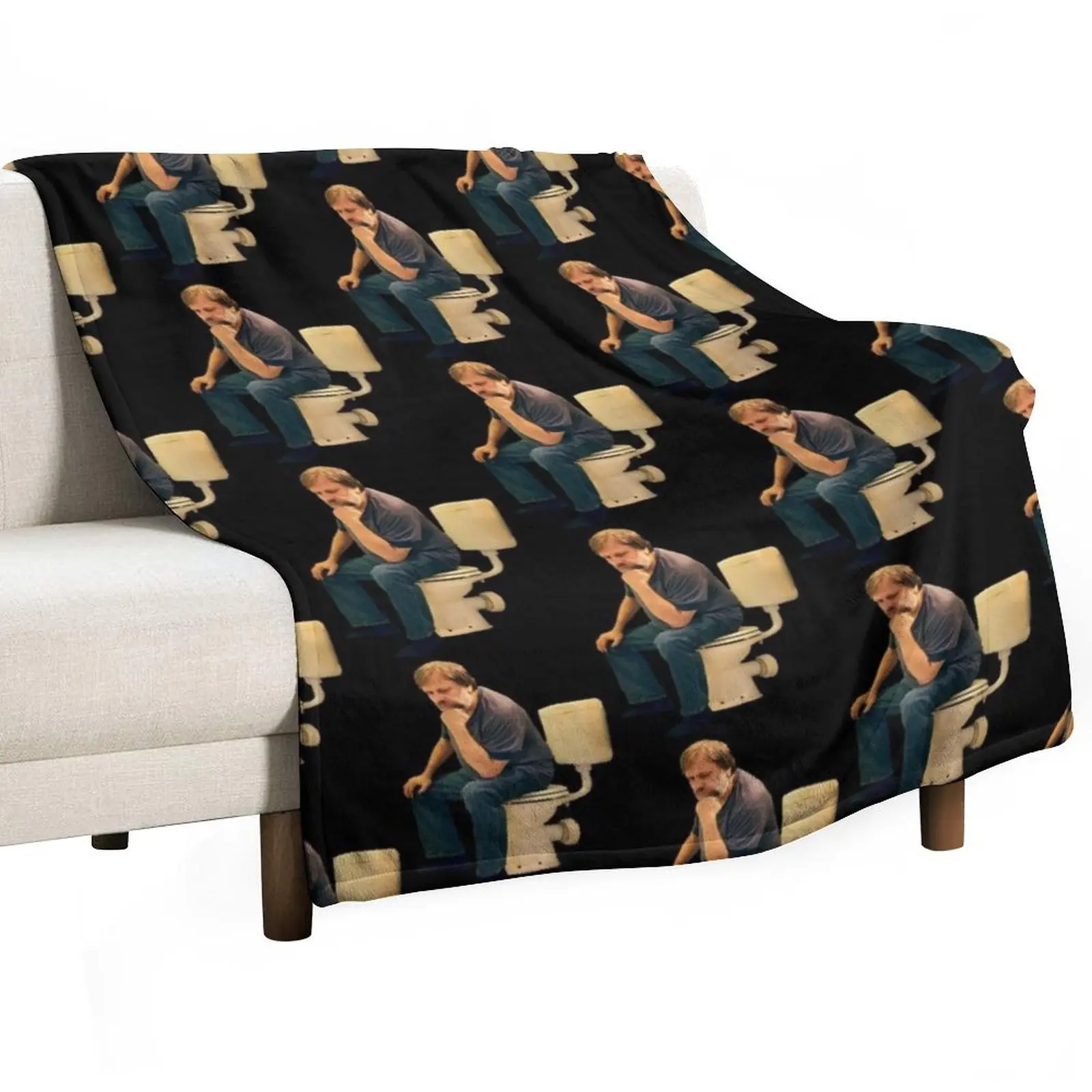 Черное одеяло для туалета пледы и полярные одеяла