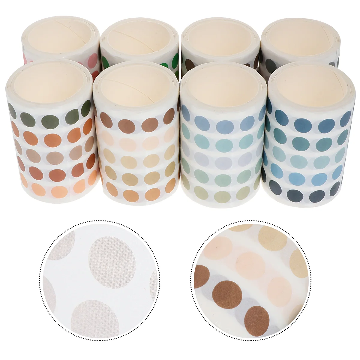 

Tape Washi Dot Stickers Round Masking Craft Writablesmall Colors Toddlers Decorative Set Tapes Multicolor Writing Paper Colorful