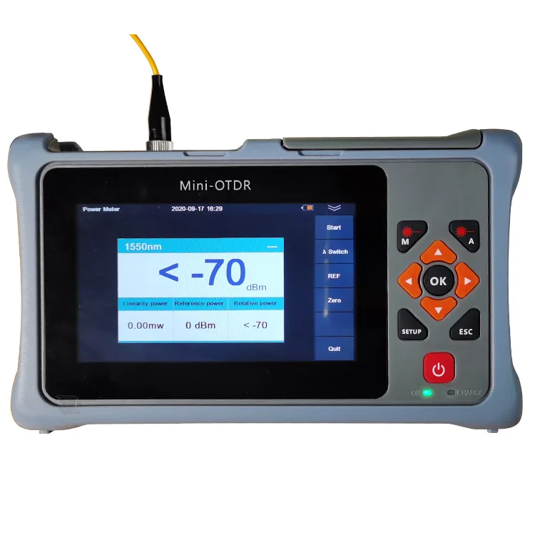 

fiber ranger best mini otdr,1310/1550nm,24/22dB dynamic range with built-in VFL touch screen