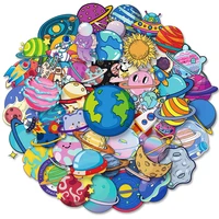 103050pcs universe starry sky planet cartoon stickers aesthetic decal laptop scrapbook notebook phone funny sticker kid toy