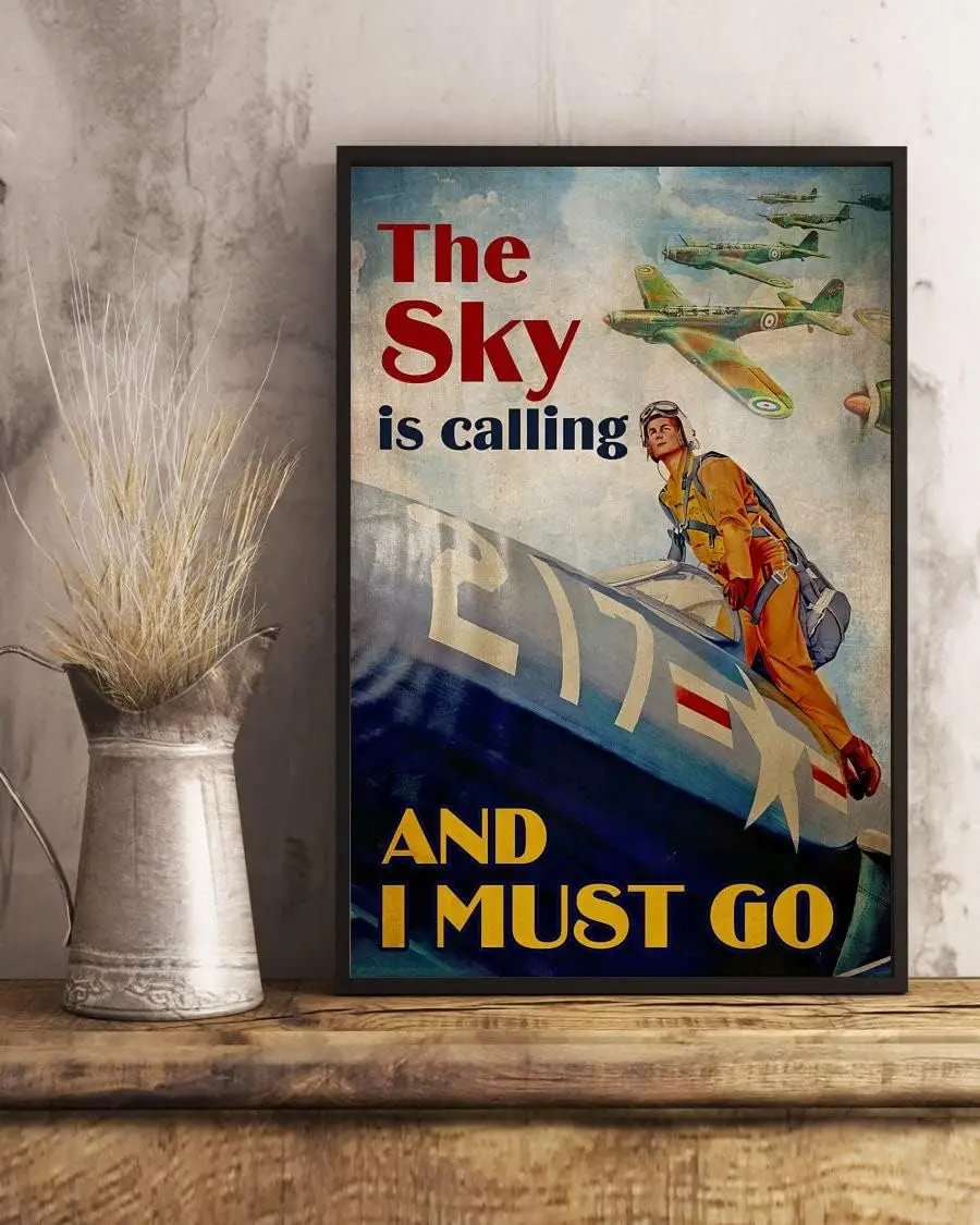 Небо так называются и мы должны пойти Ретро металлическая жестяная вывеска