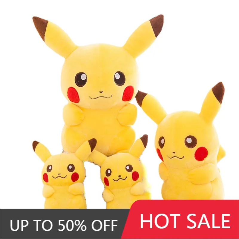

Плюшевые игрушки Pokemon 20 см Пикачу, мягкие игрушки, аниме куклы Пикачу из фильма, японские подарки на день рождения и Рождество, детские плюше...