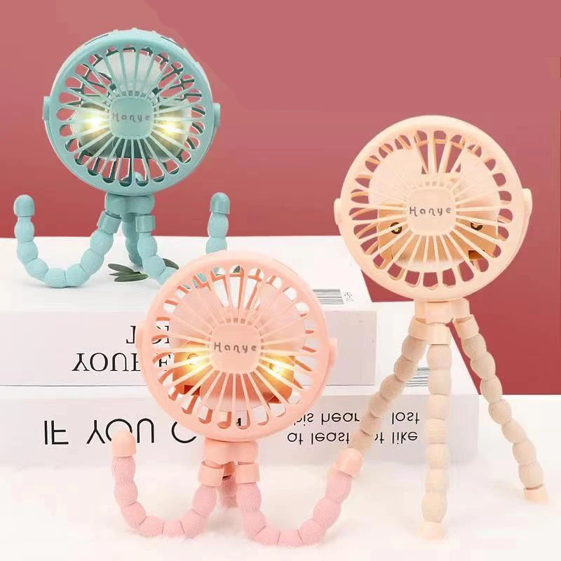 ZK50 Fan for Cart Stroller Fan Portable Outdoor Fan Clip On for Baby USB Rechargeable Handheld Electric Fan for Home 3 Speeds