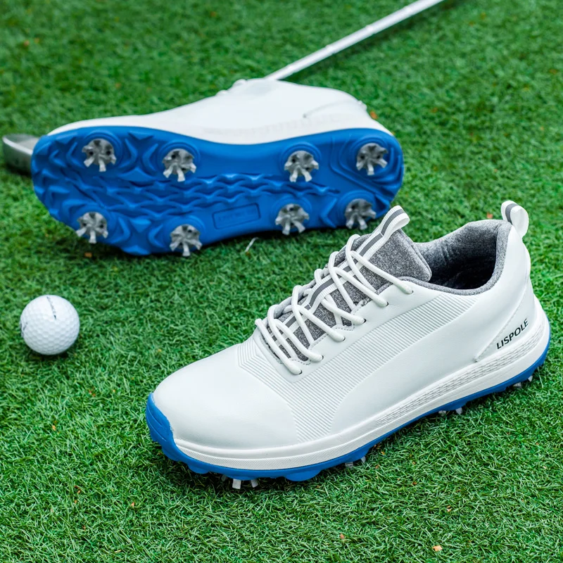 New Professional Golf Shoes Men's Large Size 47 Luxury Comfortable Golf Sneakers Men's 8 Studs Non-slip Golf Walking Shoes