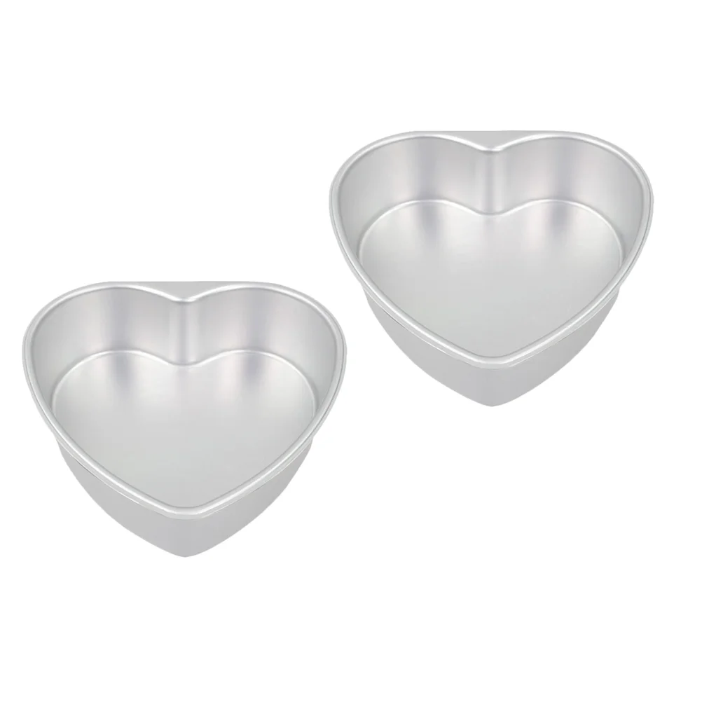 

2 Pcs Kitchen Baking Tool Mini Cake Pans Cupcakes Cake Tin Heart Baking Tray Mini Muffins