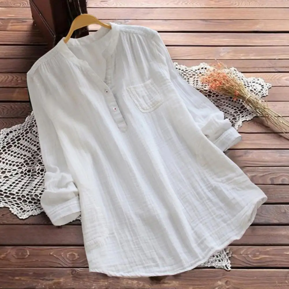 

Однотонная Удобная блузка, летняя повседневная свободная футболка в стиле пэчворк, летняя рубашка, пуловер, женская одежда