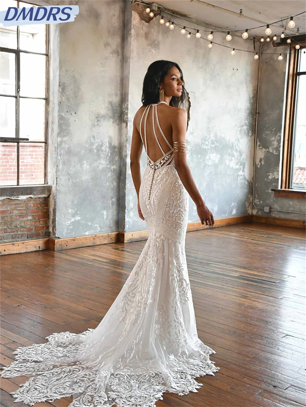 Женское кружевное свадебное платье It's yiiya