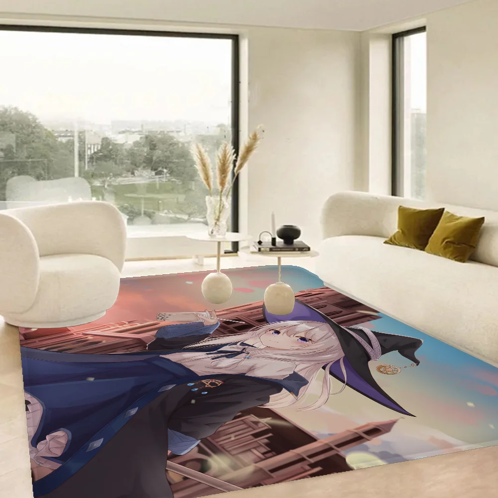 Majo No Tabitabi Door Mat Washable Non-Slip Living Room Sofa Chairs Area Kitchen Toilet Rug