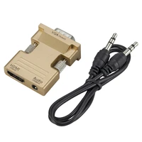 hdmi compatible female to vga male converter with audio adapter support 1080p signal output high quality accessories