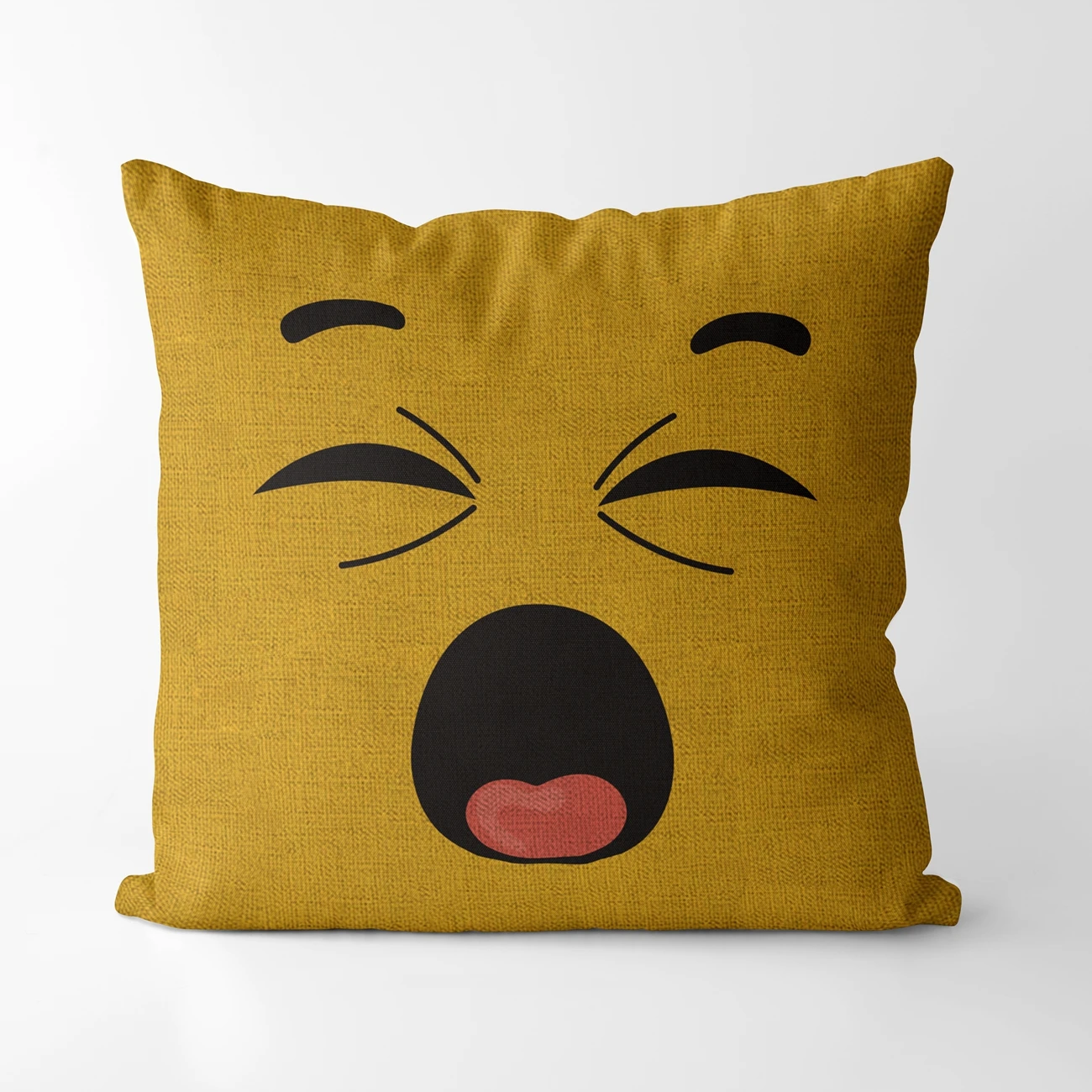 

Наволочка для дивана с желтым смайликом, лен/хлопок