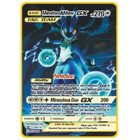 english pokemon metal card vmax original pikachu charizard lucario gold game collection cards toys for children birthday gifts