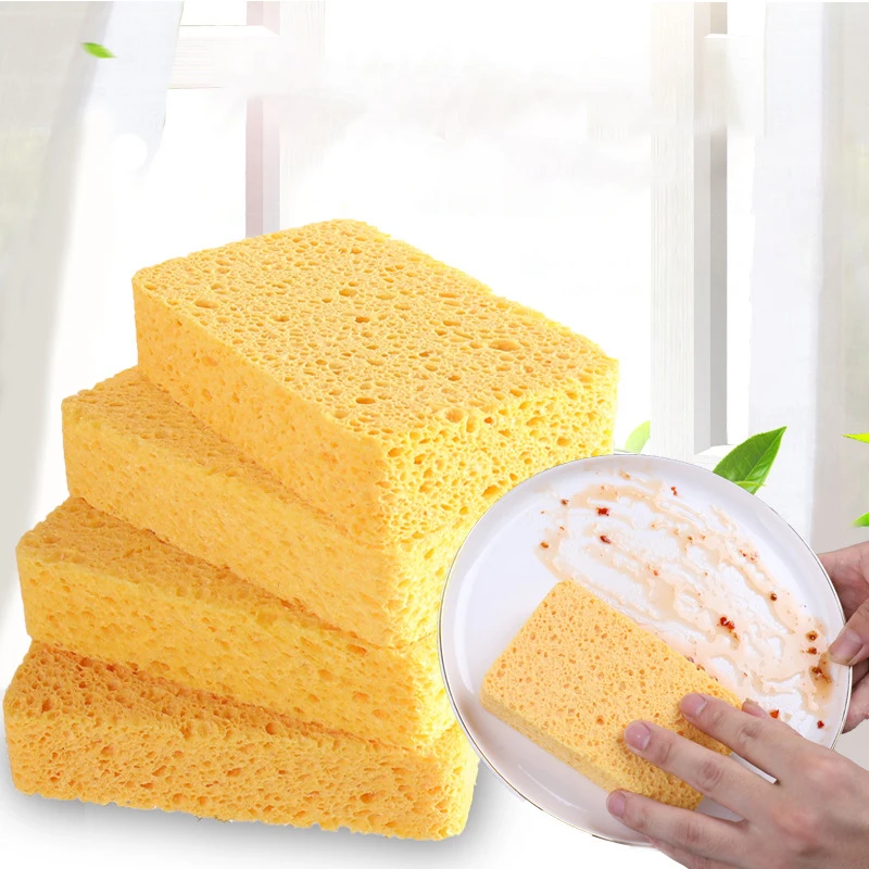 

5Pcs Double-sided Cleaning Spongs Household Scouring Pad Kitchen Wipe Dishwashing Sponge Cloth Dish Cleaning Towels Accessories