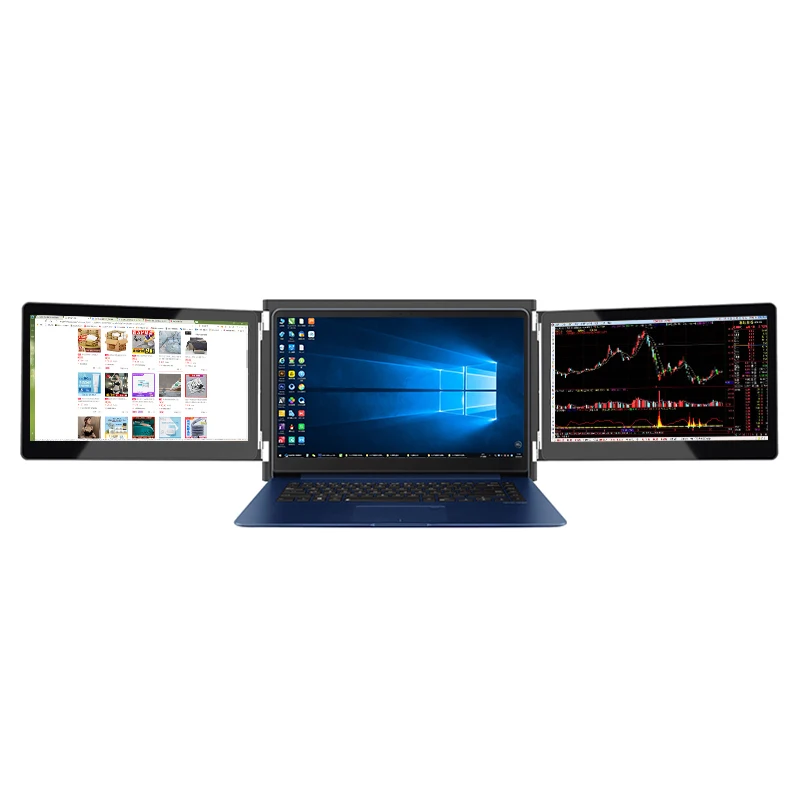 

Factory Direct HDR function IPS 1080P 13.3 inch portable tri screen laptop