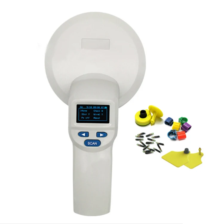

Portable 134.2 Khz RFID Animal tags handheld card reader