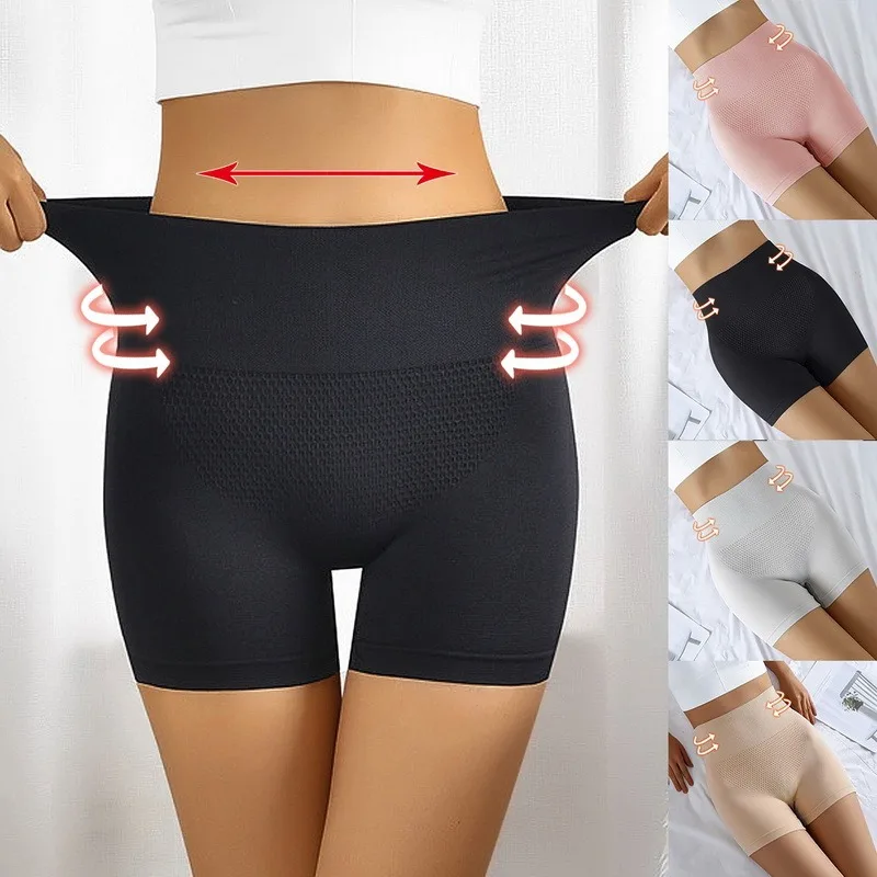 Women Safety Slip Shorts Under Skirt Seamless Anti Chafing Boxer High Waist Boyshorts Anti-emptied Panties Yoga Short Pants