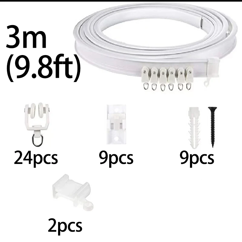

Гибкий карниз для штор 3/5 м