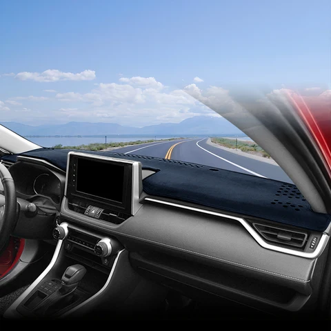 Коврик для приборной панели Toyota RAV4 2019-2024, солнцезащитный чехол — фото модели
