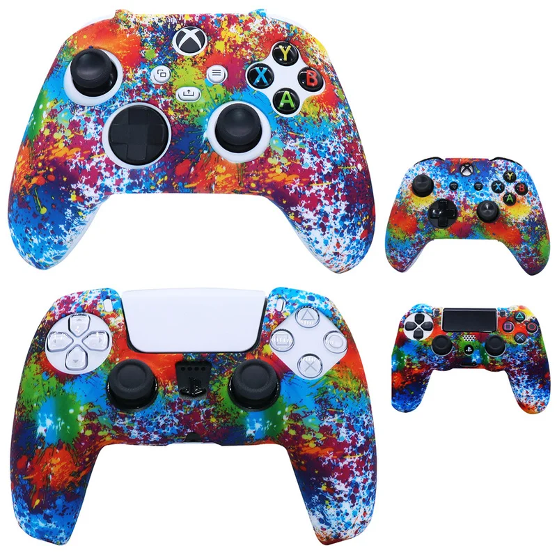 

Soft Protective Cover For PS4 Slim Pro /PS5/ XBox/ Switch Pro Controller Skin Silicone Gamepad Skin Covers Joystick Case for PS4